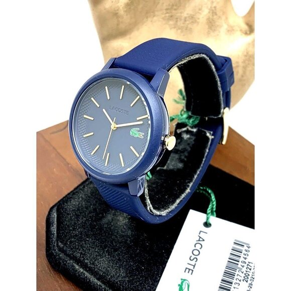Lacoste Women's Watch 2001271 12.12 Quartz Blue Dial Rubber Band 36mm - Picture 13 of 13